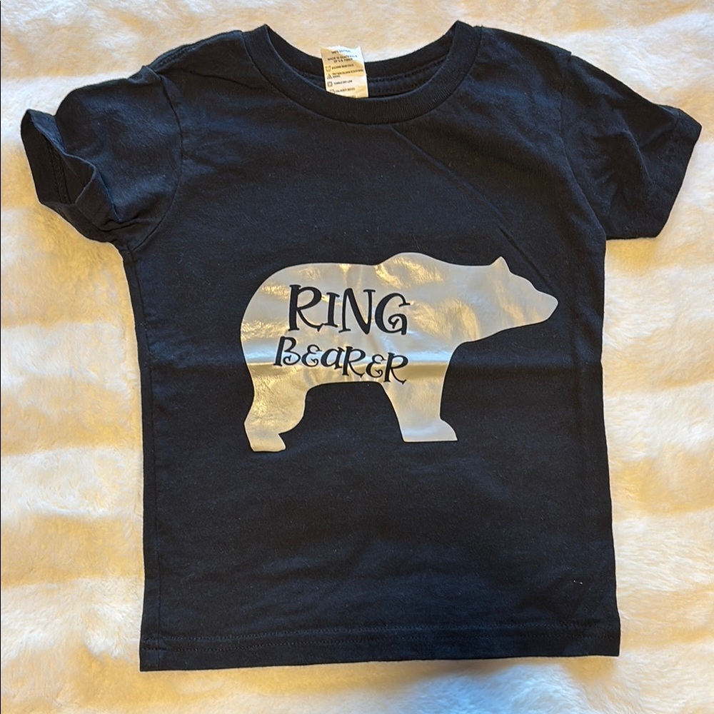Black Ring Bearer Kids T-Shirt